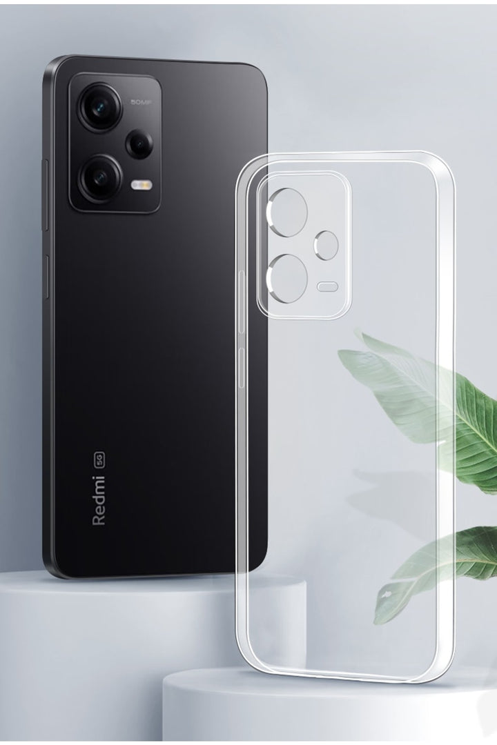 Xiaomi Redmi Note 12 4g Uyumlu Kılıf Şeffaf 3d Kamera Korumalı Köşe Korumalı Renksiz Esnek Silikon