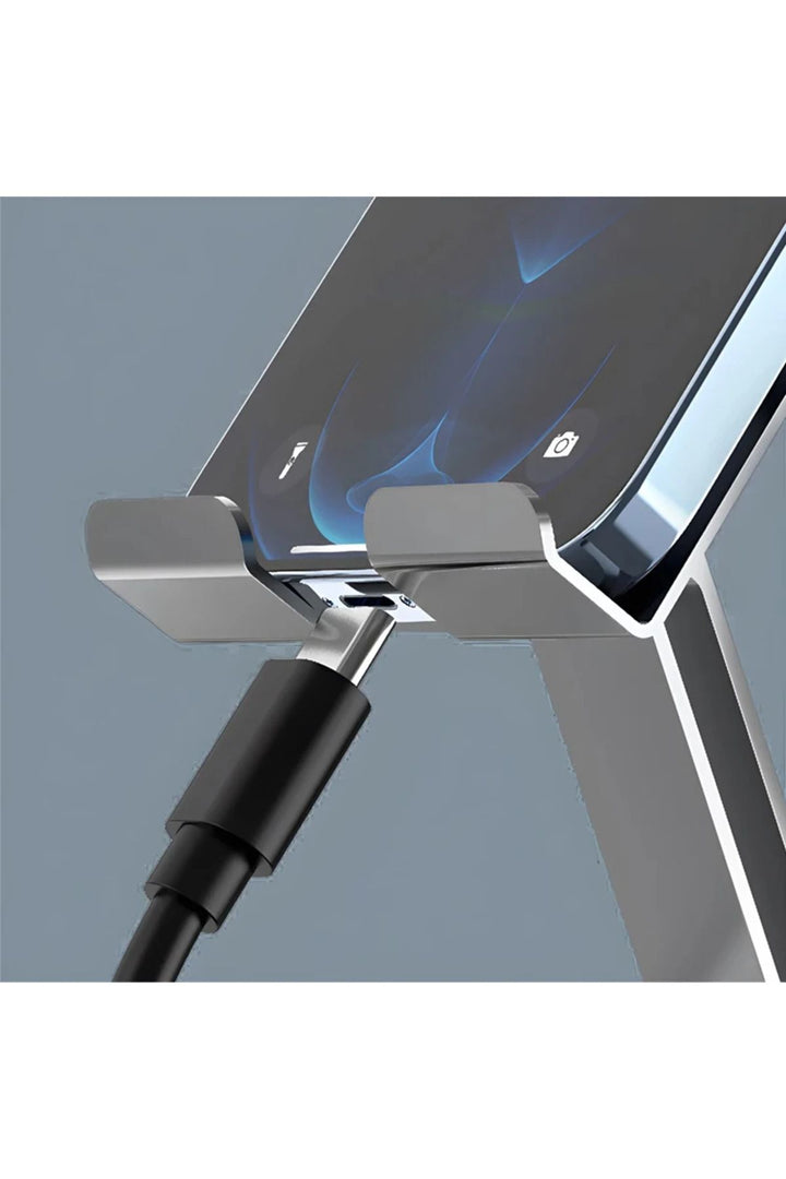 Yüksek Kaliteli Metal Katlanabilr 360 Dönebilen Ayarlanabilir Telefon Tutucu Masa Üstü Tablet Standı