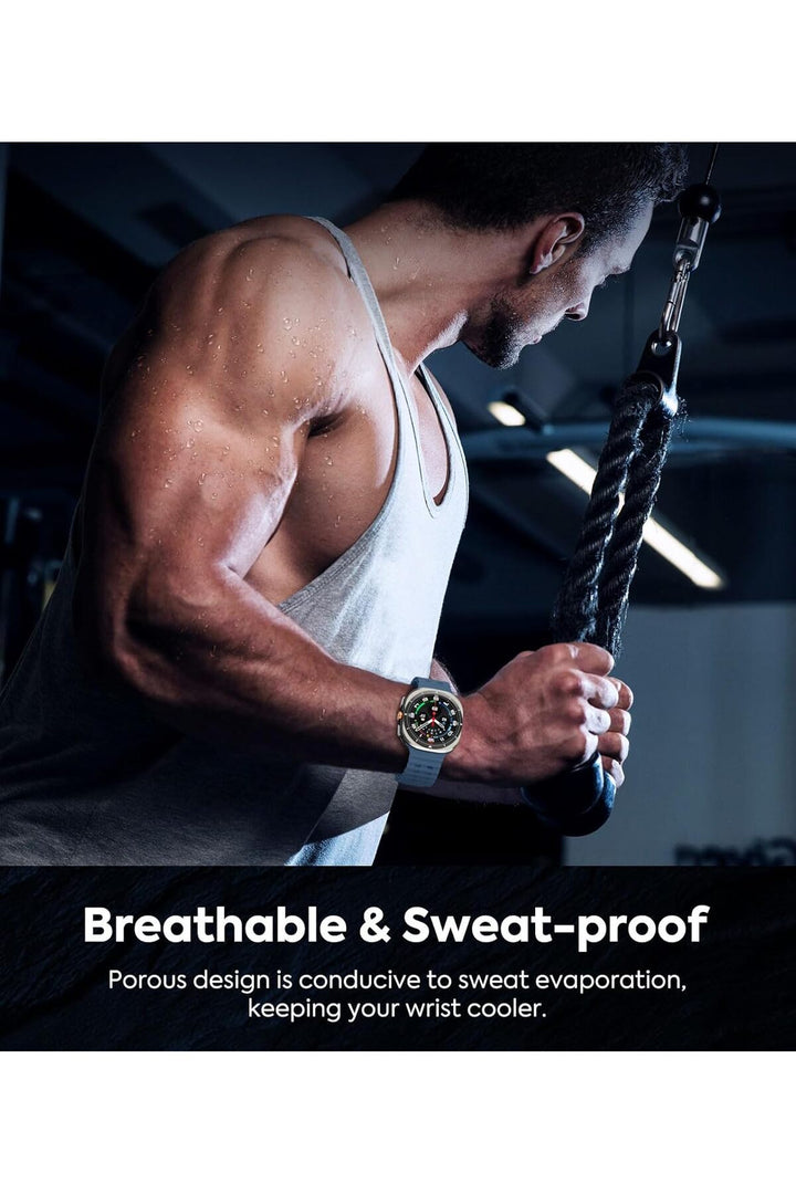 Samsung Galaxy Watch Ultra 47mm Uyumlu Kordon Liquid Silikon Spor Renkli Kordon