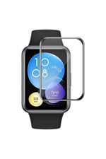 Load image into Gallery viewer, Huawei Watch Fit 2 Uyumlu Tam Kaplayan Darbelere Karşı Dayanıklı Kırılmaz Cam Nano Ekran Koruyucu

