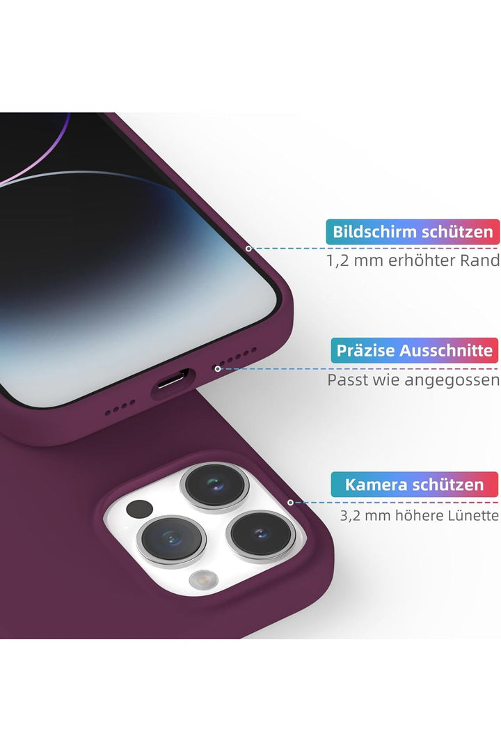 Yüksek Kaliteli iPhone 15 Pro Uyumlu Kılıf Liquid Silikon Renkli Mat Lekelere Dayanıklı Kaymaz