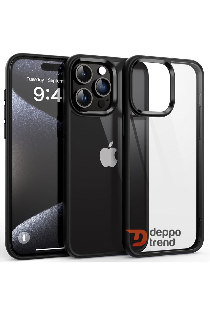 iPhone 15 Pro Max Uyumlu Kılıf Kamera Çevresi Metal Sararmaya Karşı Dayanıklı Koruyucu Silikon Kapak