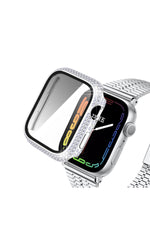 Load image into Gallery viewer, Apple Watch 41mm 7/8/9 Uyumlu Kılıf Ekran ve Kasa Koruyucu Parlak Büyük Taşlı Watch Kasa Koruma

