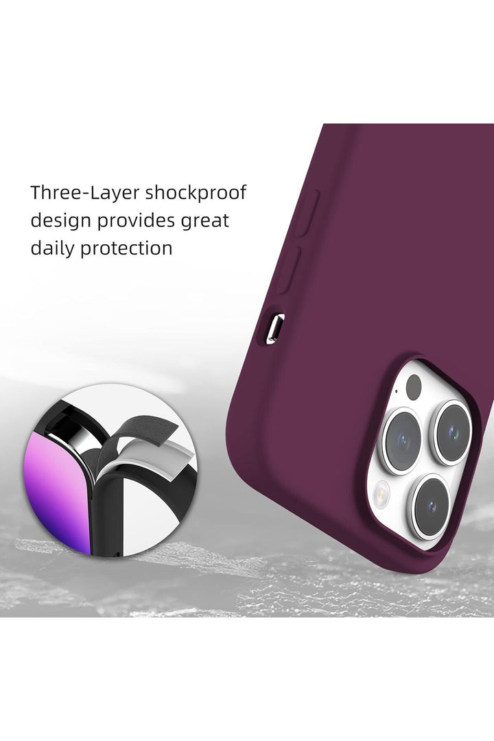 Yüksek Kaliteli iPhone 15 Pro Uyumlu Kılıf Liquid Silikon Renkli Mat Lekelere Dayanıklı Kaymaz