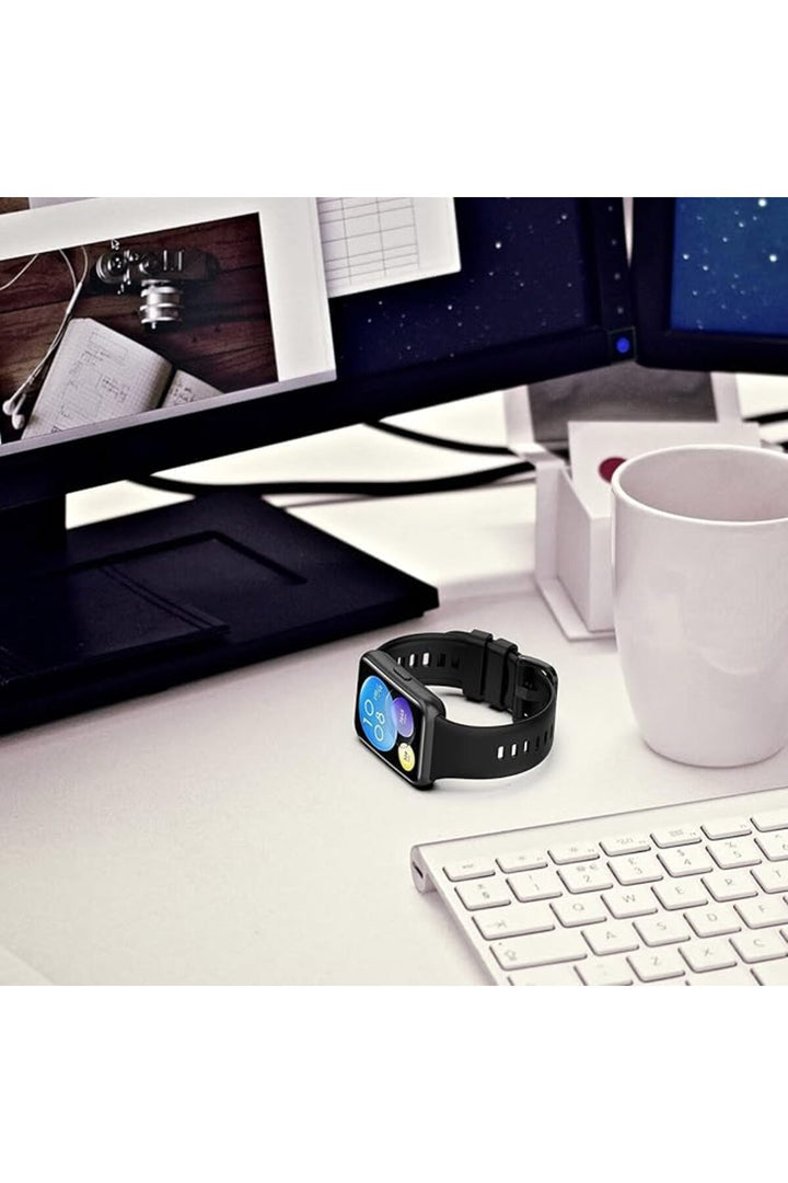 Huawei Watch Fit2 Uyumlu Kordon Liquid Silikon Ayarlanabilir Renkli Lansman Kordon