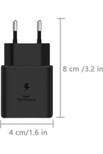 Load image into Gallery viewer, Samsung Galaxy S20/S21/S22/S23 Fe/S24 Plus/S24 Ultra Uyumlu Hızlı Şarj Adaptörü 25W USB-C Type-C PD
