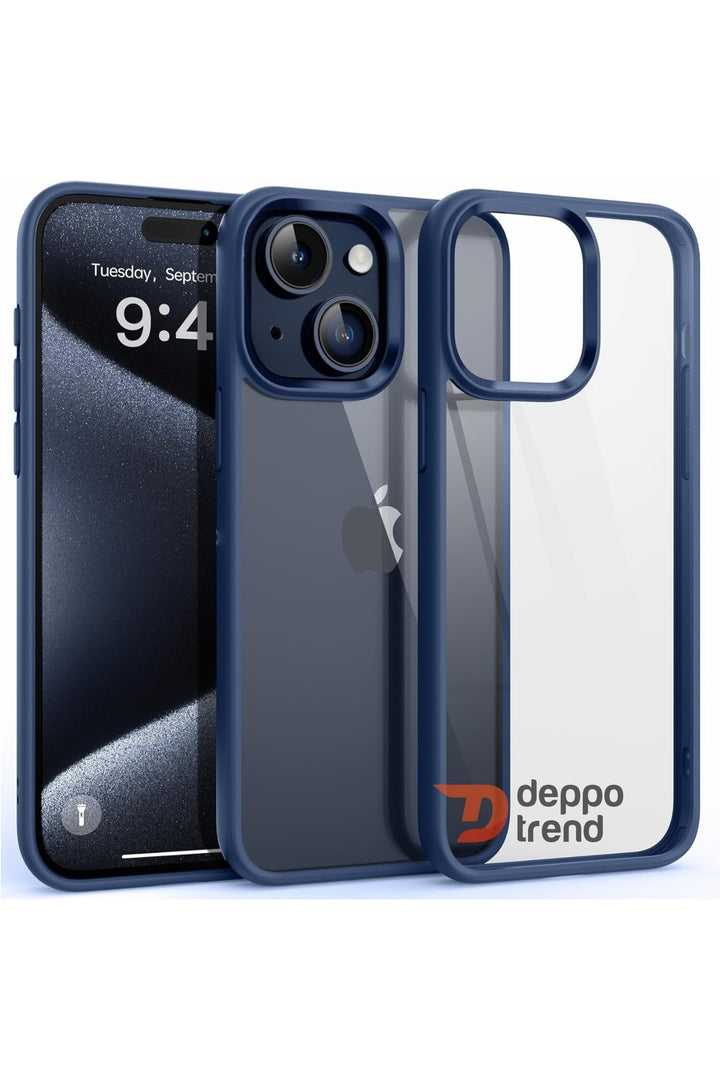 iPhone 15 Uyumlu Kılıf Kamera Çevresi Metal Sararmaya Karşı Dayanıklı Koruyucu Silikon Kapak