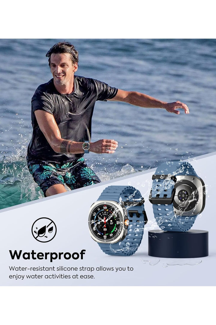 Samsung Galaxy Watch Ultra 47mm Uyumlu Kordon Liquid Silikon Spor Renkli Kordon