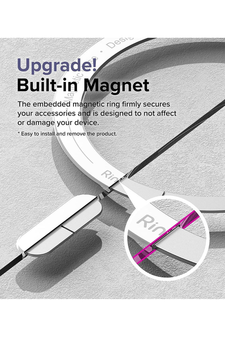 Samsung Galaxy S24 Plus Uyumlu Kılıf Kamera Çıkıntılı Şeffaf Magsafe Kablosuz Şarj Destekli Kapak
