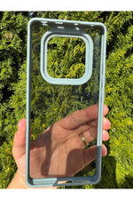 Load image into Gallery viewer, Xiaomi Redmi Note 14 Pro Uyumlu Kılıf Siyah Transparan Şeffaf Kamera Çevresi Metal Koruyucu Silikon
