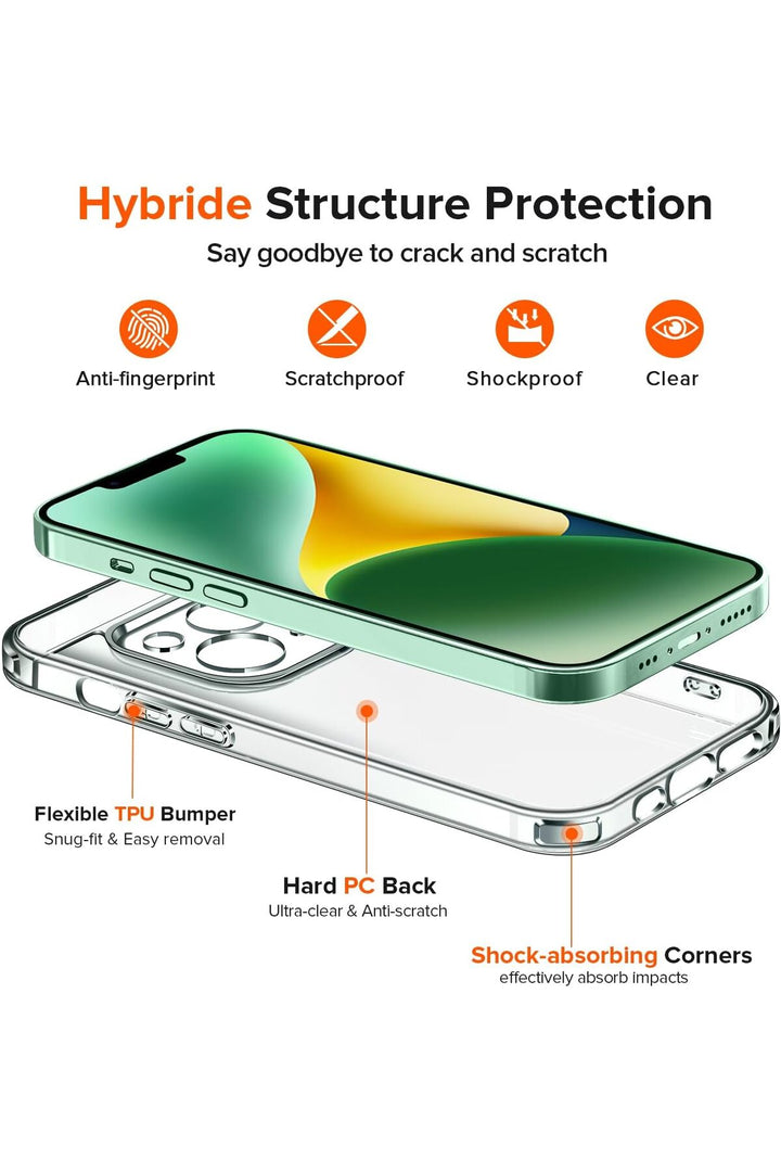 iPhone 15 Uyumlu Şeffaf Kılıf Kamera Çıkıntılı Koruyucu Slim Renksiz İnce Esnek Silikon Kapak