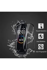 Xiaomi Mi Band 4 Uyumlu Tam Kaplayan Darbelere Karşı Dayanıklı Kırılmaz Cam Nano Ekran Koruyucu