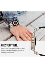 Load image into Gallery viewer, Apple Watch 8 7 6 5 4 3 2 1 42mm/44mm/45mm/49mm Uyumlu Kordon Ayarlanabilir Titanyum Metal Başlıklı
