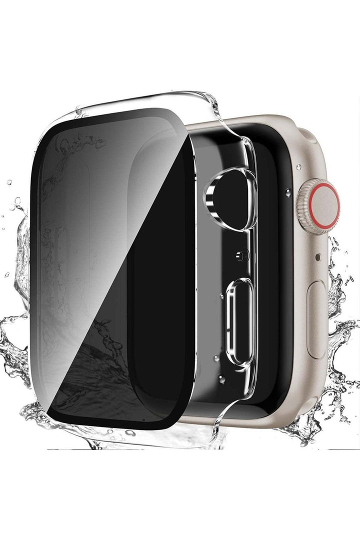 Apple Watch 40mm Uyumlu Kılıf Ekran ve Kasa Koruma Hayalet/Privacy Gizlilik Özellikli Kasa Koruyucu
