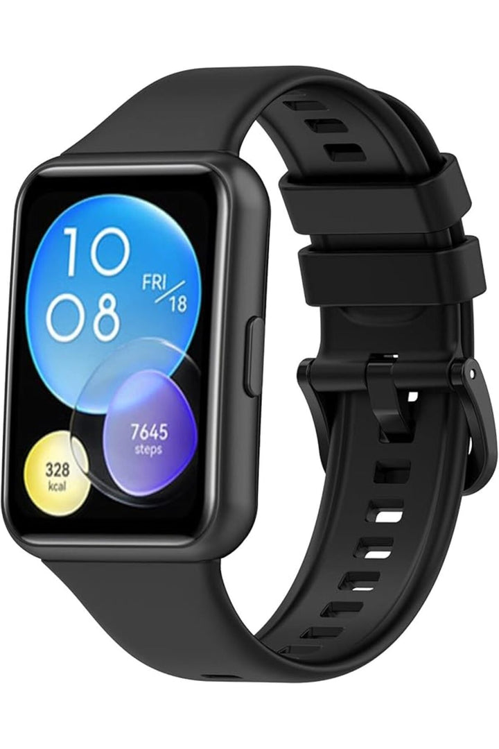 Huawei Watch Fit2 Uyumlu Kordon Liquid Silikon Ayarlanabilir Renkli Lansman Kordon