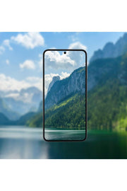 Samsung Galaxy S24 Ultra Uyumlu Ekran Koruyucu Temperli Cam Kenarları Kavisli Parmak İzi için Uygun