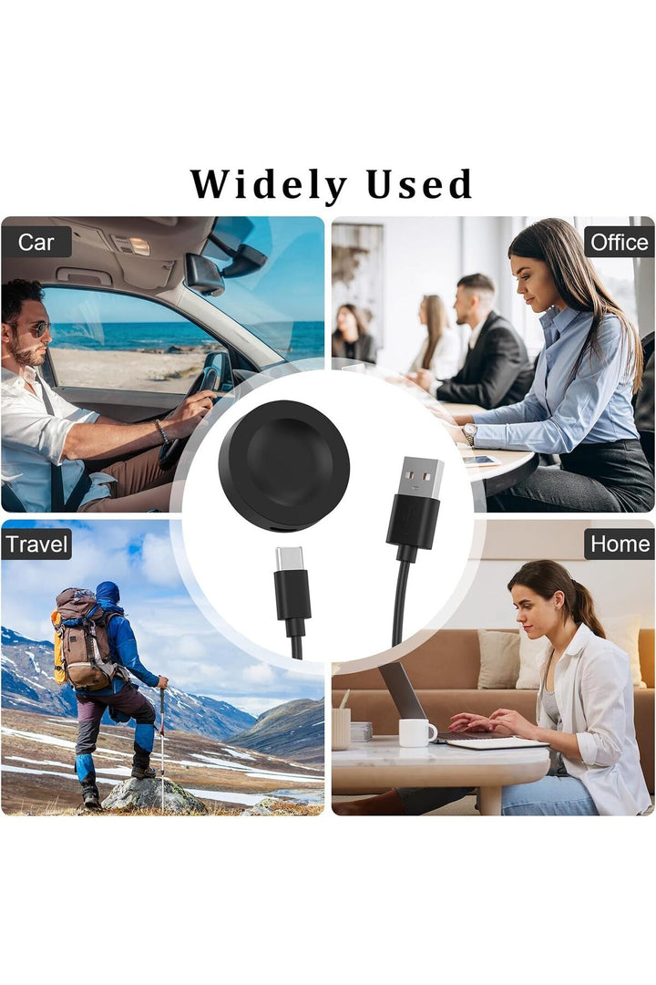 Huawei GT2 42mm/46mm Uyumlu Şarj Kablosu Manyetik Kablosuz Hızlı Şarj Aleti Standı