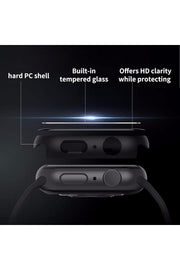 Apple Watch Watch 10 Serisi 42mm Uyumlu Kılıf Kasa ve Ekran Koruyucu Guard Case Renkli Kasa Koruma