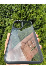 Load image into Gallery viewer, Samsung Galaxy S24 Fe Uyumlu Kılıf Siyah Transparan Şeffaf Kamera Çevresi Metal Koruyucu Silikon
