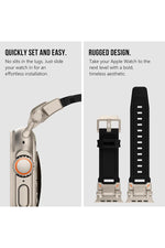Load image into Gallery viewer, Apple Watch 8 7 6 5 4 3 2 1 42mm/44mm/45mm/49mm Uyumlu Kordon Ayarlanabilir Titanyum Metal Başlıklı
