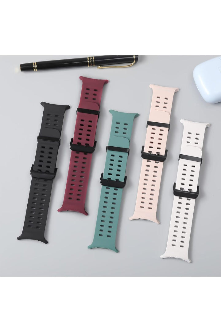 Samsung Galaxy Watch Ultra 47mm Uyumlu Kordon Liquid Silikon Spor Renkli Kordon