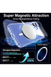 iPhone 14 Pro Max Uyumlu Kılıf Kamera Koruma Camı Ekran Koruyucu Şeffaf Magsafe Temperli Cam Koruma