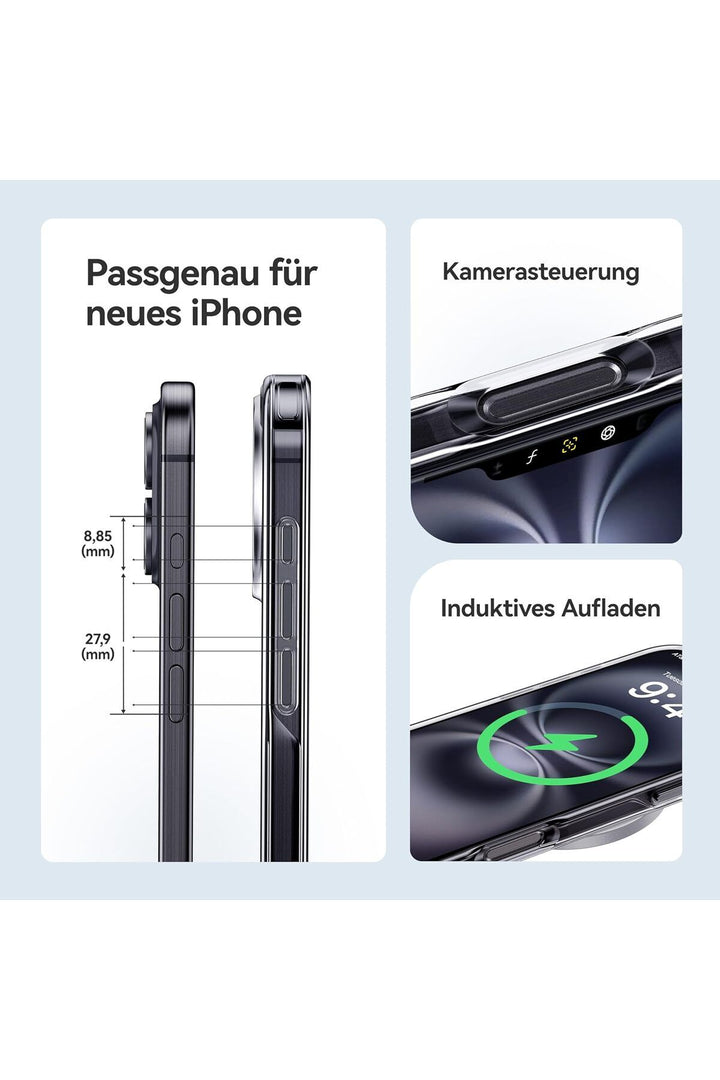 iPhone 16 Uyumlu Kamera Çıkıntlı Korumalı Darbe Önleyici Şeffaf Esnek Renksiz Silikon Kapak