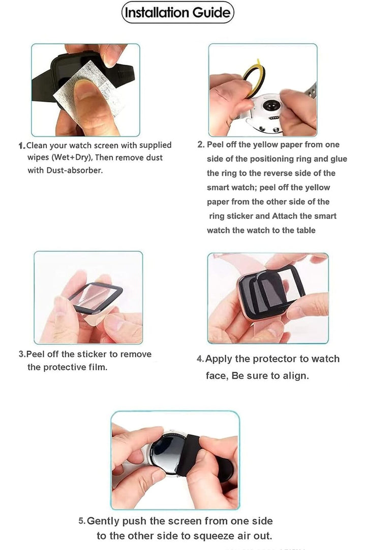 Huawei Band 7 Uyumlu Tam Kaplayan Darbelere Karşı Dayanıklı Kırılmaz Cam Nano Ekran Koruyucu