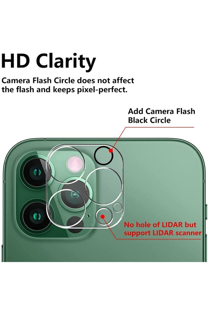 iPhone 15 Pro/15 Pro Max Uyumlu Kamera Koruyucu Temperli Cam Çizilmelere Karşı Dayanıklı Kamera Lens