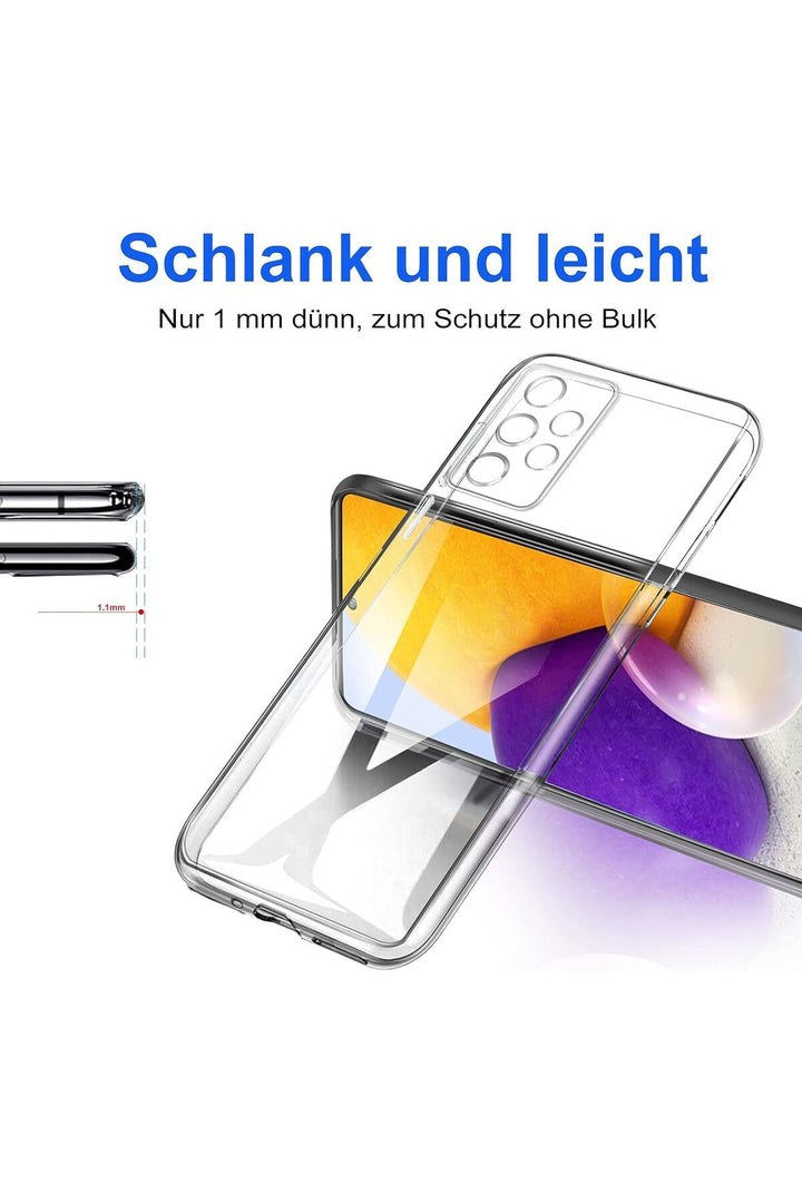 Samsung Galaxy A72 Uyumlu Kılıf 3d Kamera Korumalı Darbe Önleyici Şeffaf Transparan Esnek Silikon