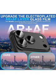 iPhone 17 Pro Max Uyumlu Kamera Koruyucu Lens Metal Temperli Cam Kamera Çevresi Tam Koruma