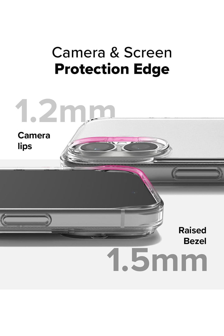 iPhone 16 Plus Uyumlu Kamera Çıkıntlı Korumalı Darbe Önleyici Şeffaf Esnek Renksiz Silikon Kapak