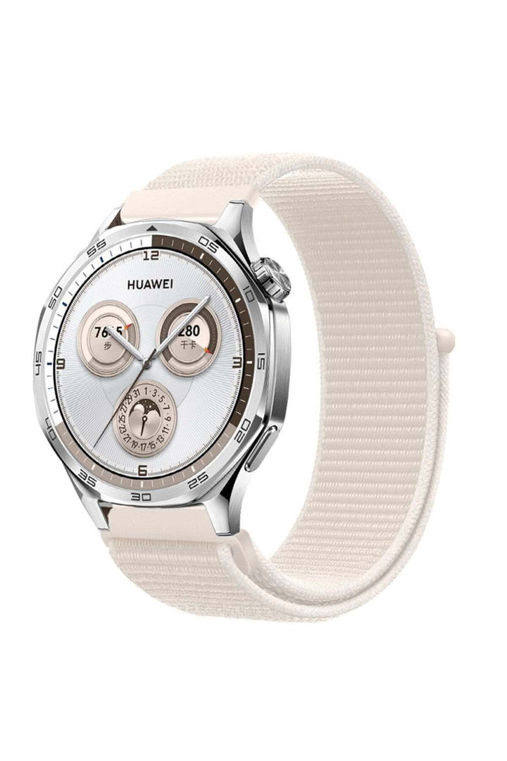Huawei Watch GT2e/GT2/GT2 Pro/GT3/GT3 Pro/GT4/GT5 46mm Sport Kumaş Ayarlanabilir Cırt Cırtlı Kordon