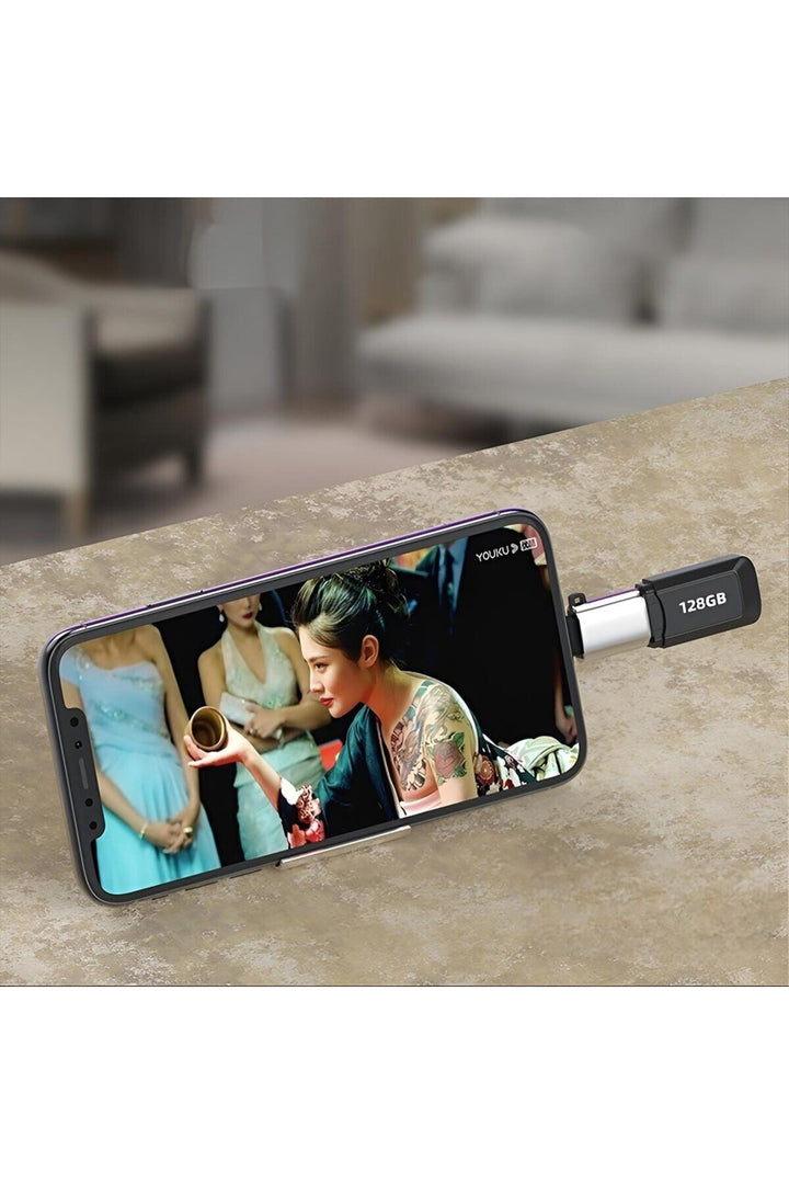 Type-C To USB 3.0 + Type-C OTG & Şarj Dönüştürücü –2 in 1 Çoklu Kullanım Metal Mini Çevirici Adaptör