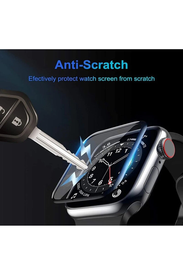 Apple Watch 41mm Uyumlu Koruyucu Ekranı Tam Kaplayan Parmak İzi Bırakmayan Nano 3D Mat Ekran Koruma