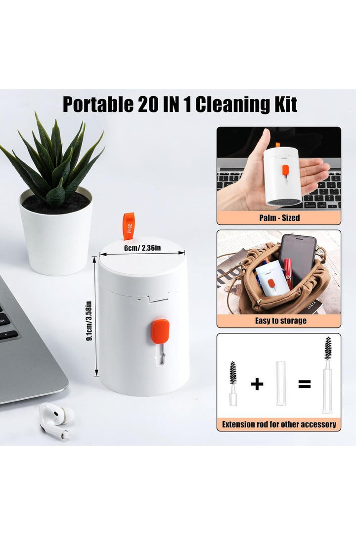 Çok Fonksiyonlu Telefon/Airpods/Kulaklık/Bilgisayar/Tablet/Klavye Temizleme Aracı Temizlik Kiti