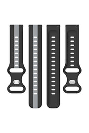 Huawei Watch GT/GT2E/GT2/GT2 Pro/GT3/GT3 Pro/GT4 46mm Uyumlu Renkli Çizgili Silikon Kordon