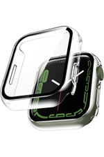 Load image into Gallery viewer, Apple Watch 8 7 45mm Uyumlu Kılıf Ekran ve Kasa Koruyucu Şeffaf Parlak Watch Kasa 360 Koruma
