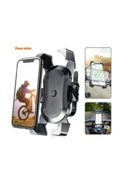 Ayarlanabilir 360° Dönebilen Gidon Aparatlı Telefon Tutucu – Bisiklet/Motosiklet/ATV/Scooter Uyumlu