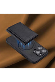 iPhone 12/13/14/15 Plus/16 Pro Max Galaxy S20/S21/S22/S23 Fe/S24 Ultra Magsafe Cüzdan Kartlıklı Deri