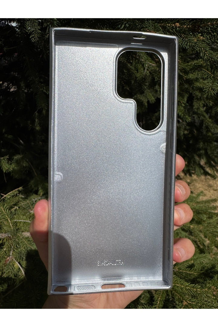 Samsung Galaxy S24 Ultra Uyumlu Kılıf Parlak Mermer Desenli Kamera Kenar Koruyuculu Arka Kapak