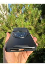Load image into Gallery viewer, Poco X7 Pro Uyumlu Kılıf Kamera Korumalı Sürgülü 360 Dönebilen Magsafe Metal Standlı Tank Kapak
