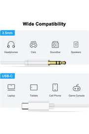 İphone 15 Pro Plus 16 Pro Max 17 Air Uyumlu Aux Type-c Aux Uyumlu Tak Çalıştır Bluetooth Gerektirmez