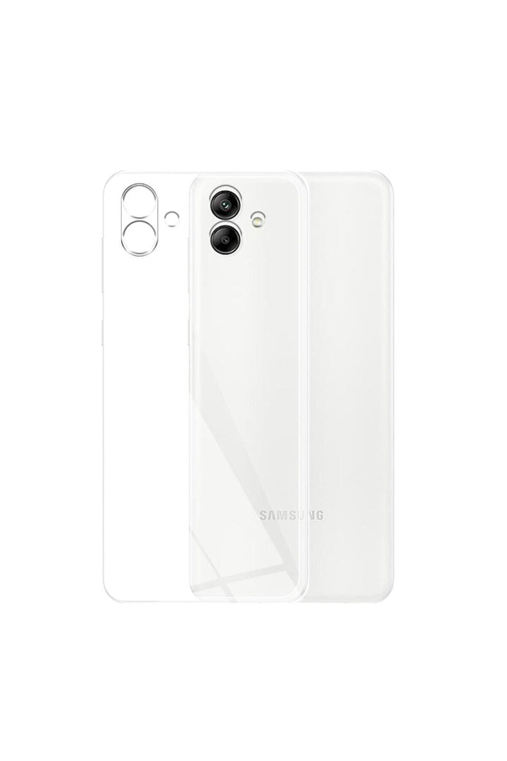 Samsung Galaxy A04 Uyumlu Kılıf 3D Kamera Korumalı Darbe Önleyici Şeffaf Transparan Esnek Silikon