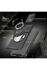 Load image into Gallery viewer, Galaxy S24/s25 Uyumlu Kılıf Kamera Korumalı Sürgülü 360 Dönebilen Magsafe Stand Tank Kapak
