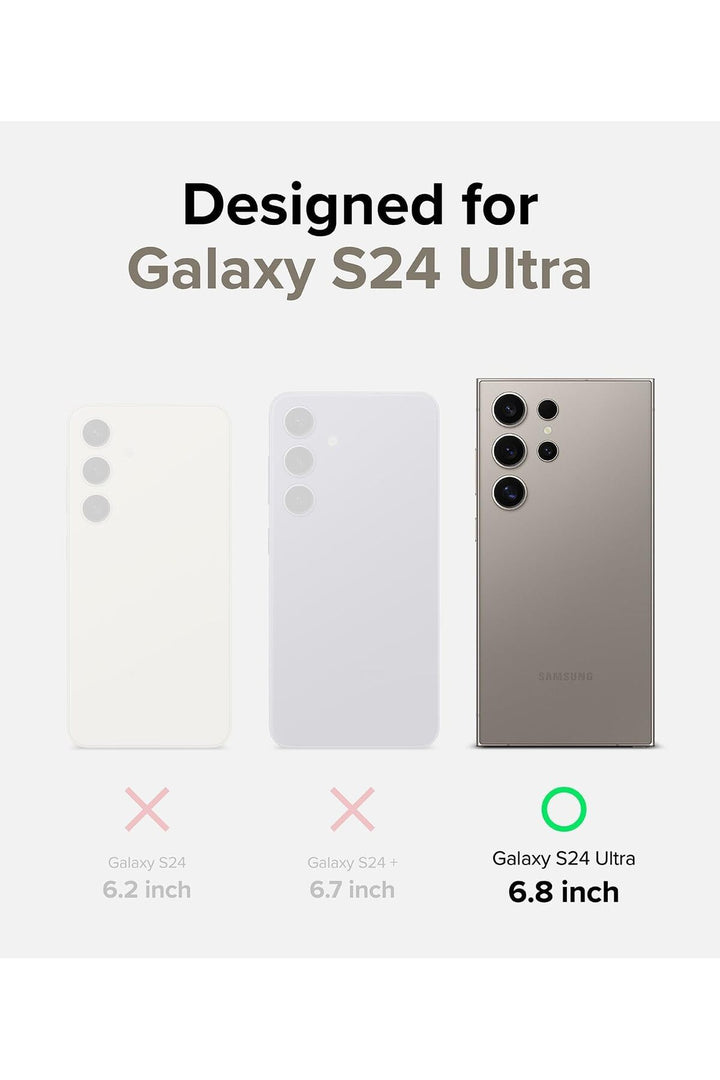 Samsung Galaxy S24 Ultra Uyumlu Kılıf Kamera Çıkıntılı Şeffaf Magsafe Kablosuz Şarj Destekli Kapak