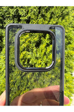 Load image into Gallery viewer, Xiaomi Redmi Note 14 Pro Uyumlu Kılıf Siyah Transparan Şeffaf Kamera Çevresi Metal Koruyucu Silikon
