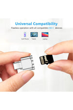 Load image into Gallery viewer, Type-C To Micro SD/TF Card Reader iPhone/Samsung/Xiaomi/Macbook/iPad/Tablet/PC Uyumlu Metal Çevirici
