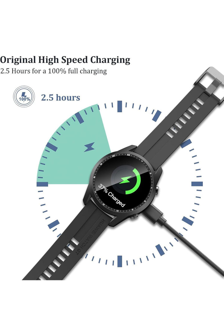 Huawei GT2 42mm/46mm Uyumlu Şarj Kablosu Manyetik Kablosuz Hızlı Şarj Aleti Standı