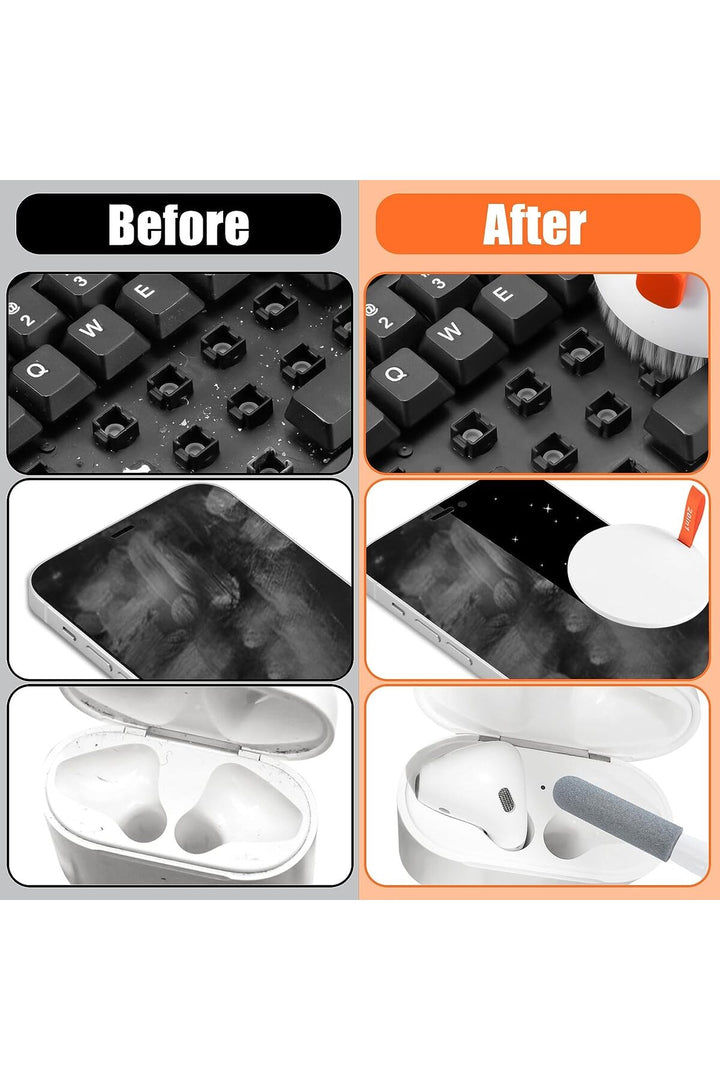 Çok Fonksiyonlu Telefon/Airpods/Kulaklık/Bilgisayar/Tablet/Klavye Temizleme Aracı Temizlik Kiti